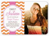 Funny Sweet 16 Birthday Cards Fun Chevron Sixteen 5×7 Invitation Card Sweet 16