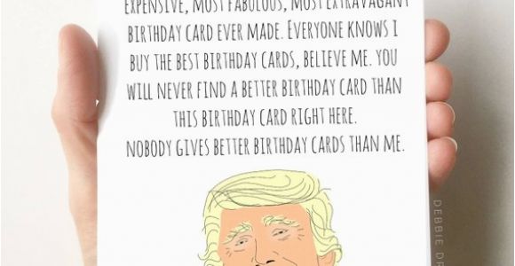 Funny Things for Birthday Cards Donald Trump Birthday Card Funny Birthday Card Boyfriend