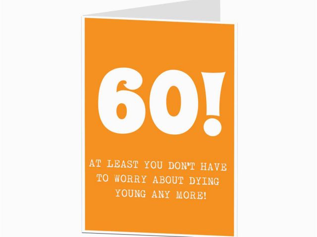 Funny Verses for 60th Birthday Cards 60th Birthday Card 60 Card 60th ...