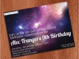 Galaxy Birthday Party Invitations Space Birthday Party Invitation Stargazing Party Invitation