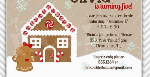 Gingerbread Birthday Party Invitations 15 Best Images About Party Ideas Gingerbread Birthday On