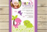 Girl Dinosaur Birthday Invitations Girl Dinosaur Birthday Invitation Printable Pink Dinosaur