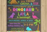 Girl Dinosaur Birthday Invitations Girl Dinosaur Invitation Girl Dinosaur Birthday Invitation