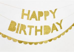 Gold Happy Birthday Banner Target Unavailable Listing On Etsy