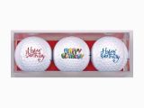 Golf Birthday Gifts for Him Golf Gifts Happy Birthday Premium Golf Ball Gift Pack 3