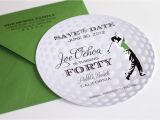 Golf themed Birthday Invitations 40th Birthday Golf themed Invitations Embellished