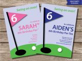 Golf themed Birthday Invitations Golf Invitation Printable Golf Party Invitation Golf Birthday