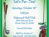 Golf themed Birthday Invitations Golf Party Invitation
