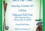 Golf themed Birthday Party Invitations Golf Party Invitation