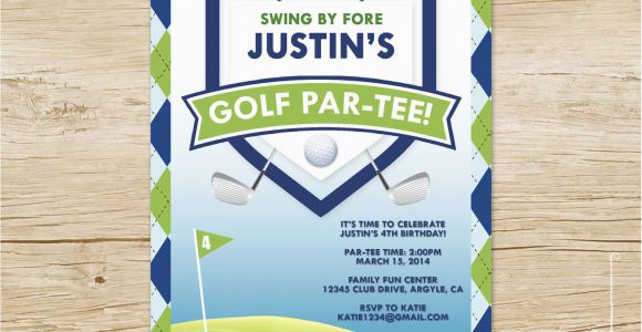 Golf themed Birthday Party Invitations Golf themed Birthday Invitations Ideas Bagvania Free