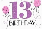 Granddaughter 13th Birthday Card Icg Sister 70th Birthday Card Big Pink Purple Lilac