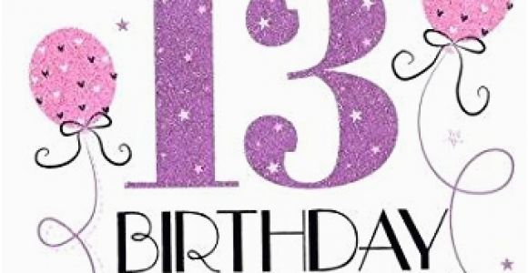 Granddaughter 13th Birthday Card Icg Sister 70th Birthday Card Big Pink Purple Lilac