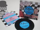 Grease Birthday Invitations Funky Invitation Good Letter Press