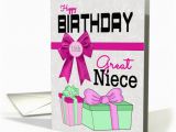 Great Niece Birthday Card Great Niece 15th Birthday Presents Card 1223768
