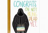 Grim Reaper Birthday Card Funny Birthday Card Funny Grim Reaper Card Birthday Card