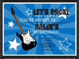 Guitar Birthday Invitations Printable Birthday Invitations