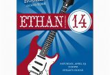 Guitar Birthday Invitations Printable Guitar Tween Birthday Party Invitations Paperstyle