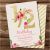 Half Birthday Invitation Half Birthday Invitation Gold Glitter Floral Watercolor