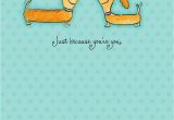 Hallmark Romantic Birthday Cards for Him Dena Designs Kissing Dogs Romantic Love Card Greeting