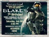 Halo Birthday Invitations Free Halo Birthday Invitation Video Game Party Boy or Girl