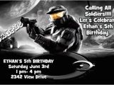 Halo Birthday Invitations Free Halo Birthday Invitations