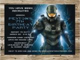 Halo Birthday Invitations Free Halo Inspired Birthday Party Invitation