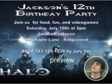 Halo Birthday Invitations Free Halo Printable Invitations