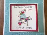 Handmade Birthday Cards for Sister In Law Handmade Personalised Birthday Card Dress Bag Sister Mum