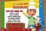 Handy Manny Birthday Invitations Handy Manny Party Invitations top Party themes