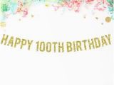 Happy 100th Birthday Banners Cheers to 80 Years Banner Birthday Party by Papersupplystation