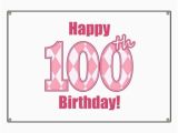 Happy 100th Birthday Banners Happy 100th Birthday Pink Argyle Banner by Mightybaby