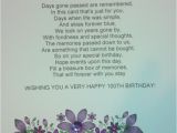 Happy 100th Birthday Quotes Special 100th Birthday Card Insert 2 Card Sentiments