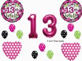 Happy 13th Birthday Decorations Girl 39 S 13th Happy Birthday Party Balloons Decoration