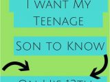 Happy 13th Birthday son Quotes 13 Things I Want My Teenage son to Know