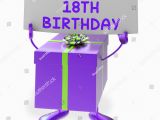 Happy 18th Birthday Gifts for Him Happy 18th Birthday Sign Gift Showing Stock Illustration