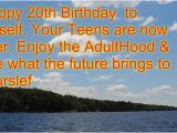 Happy 20th Birthday son Quotes 20th Birthday Quotes for Teens Quotesgram