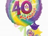 Happy 40th Birthday Girlfriend Personalised Num 40 Happy 40th Birthday Girl Balloons