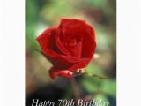 Happy 70th Birthday Flowers Happy 70th Birthday Flower Card Zazzle
