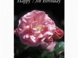 Happy 75th Birthday Cards Happy 75th Birthday Flower Card Zazzle