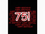 Happy 75th Birthday Cards Happy 75th Birthday Greeting Card Zazzle