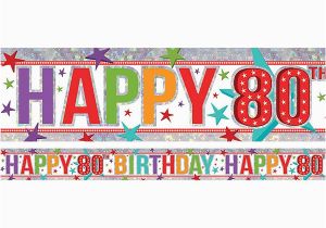Happy 80th Birthday Banner Images Birthday Party Banner Party Banners Shindigs Com Au
