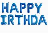 Happy Birthday Balloon Banner Blue 16 Quot Happy Birthday Balloons Balloon Kit Birthday Party