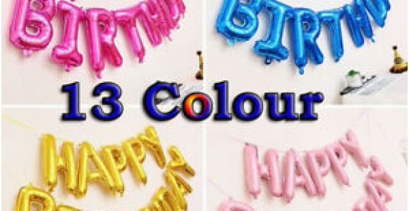 Happy Birthday Balloon Banner Uk Uk Banner Bunting Large Happy Birthday Self Inflating