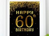 Happy Birthday Banner 65th Items Similar to Happy Birthday 60 Gold Printable 60th