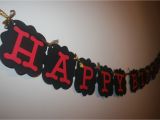 Happy Birthday Banner Black and Red Happy Birthday Banner Black and Red Birthday Banner Adult