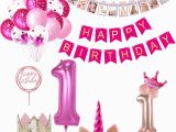 Happy Birthday Banner for 1 Year Old Weigao First Birthday Banner Garlands One Year Old First