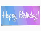 Happy Birthday Banner Images with Photo Happy Birthday Banner with Bold Blue and Pink Colors and