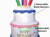 Happy Birthday Banner Inflatable Air Blown Inflatable Birthday Cake