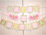 Happy Birthday Banner Inflatable butterfly Happy 1st Birthday Banner Birthday Party butterfly
