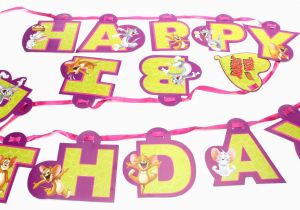 Happy Birthday Banner Online India tom and Jerry Happy Birthday Party Banner Banners